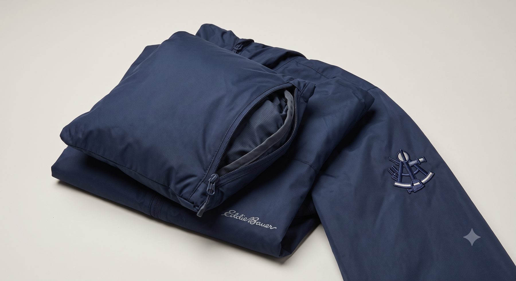 Custom embroidered Eddie Bauer apparel decorated by East Coast Embroidery