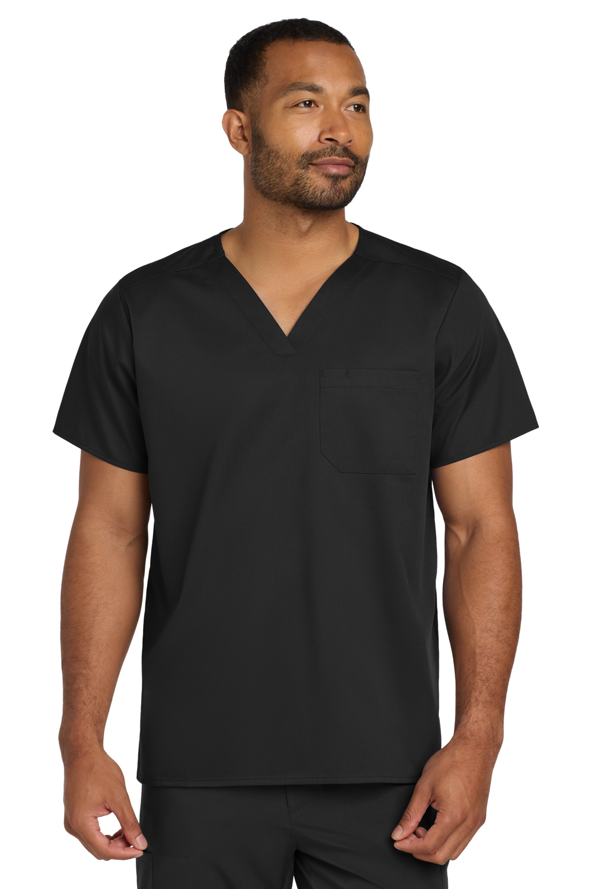 Custom embroidered Wonderwink scrubs decorated by East Coast Embroidery